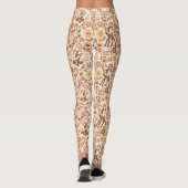 Cute Woodland Baby Deer Floral Pattern Leggings (Achterkant)