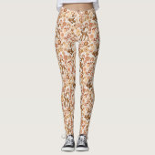 Cute Woodland Baby Deer Floral Pattern Leggings (Voorkant)