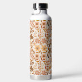 Cute Woodland Baby Deer Floral Pattern Waterfles (Rechts)