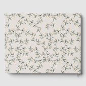 Cute Woodland Baby Elephant Foliage Baby shower Gastenboek (Achterkant)