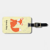 Cute Woodland Baby Fox Bagagelabel (Voorkant horizontaal)