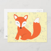 Cute Woodland Baby Fox Briefkaart (Voorkant / Achterkant)