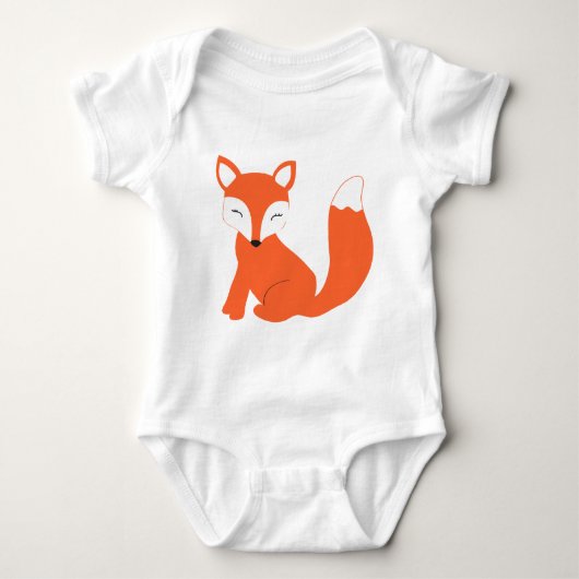 Cute Woodland Baby Fox Romper (Voorkant)