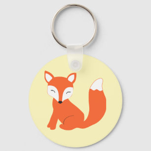 Cute Woodland Baby Fox Sleutelhanger