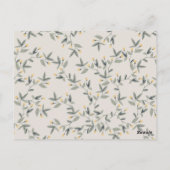 Cute Woodland Baby Lion Foliage Elke dag van de le Briefkaart (Achterkant)