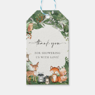 Cute Woodland Baby shower Gift Labels Cadeaulabel