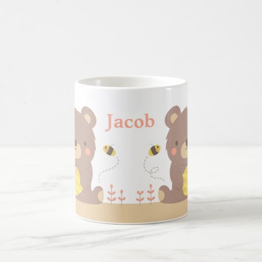 Cute Woodland Beer en Bijen Kinder Mok (Center)