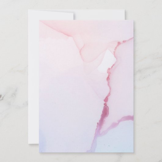 Cute Woodland Beer Floral Pink Sky Virtual Shower Kaart (Achterkant)