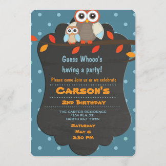 Cute Woodland Birthday Owl Kaart