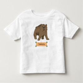 Cute Woodland Brown Beer Cub Kinder Shirts