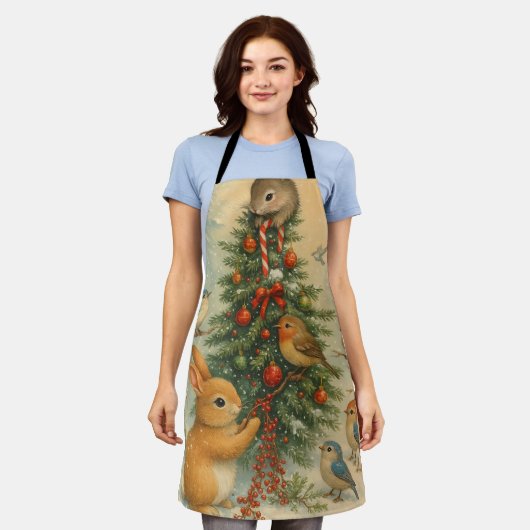 Cute woodland bunny christmas cozy festive holiday schort (Gedragen)