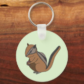 Cute Woodland Chipmunk Sleutelhanger (Voorkant)