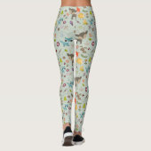Cute Woodland Creaters Animal Pattern Leggings (Achterkant)