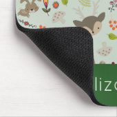 Cute Woodland Creaters Animal Pattern Muismat (Hoek)