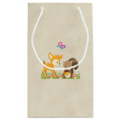 Cute Woodland Creatures Cartoon Hartelijk dank Klein Cadeauzakje (Achterkant)