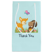 Cute Woodland Creatures Cartoon Hartelijk dank Klein Cadeauzakje (Voorkant)
