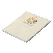 Cute Woodland Creatures Cartoon Illustration Notitieblok (Linkerzijde)