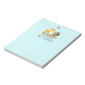 Cute Woodland Creatures Cartoon Illustration Notitieblok (Linkerzijde)