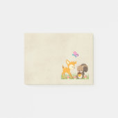Cute Woodland Creatures Cartoon Illustration Post-it® Notes (Voorkant)