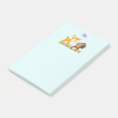 Cute Woodland Creatures Cartoon Illustration Post-it® Notes (Schuin)