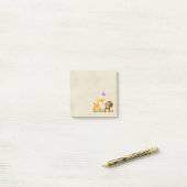 Cute Woodland Creatures Cartoon Illustration Post-it® Notes (Op bureau)