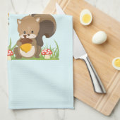 Cute Woodland Creatures Cartoon Illustration Theedoek (Quarter Fold)