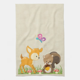 Cute Woodland Creatures Cartoon Illustration Theedoek