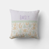 Cute Woodland Creatures Pattern Kussen (Voorkant)