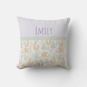 Cute Woodland Creatures Pattern Kussen