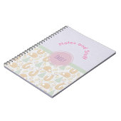 Cute Woodland Creatures Pattern Notitieboek (Linkerzijde)