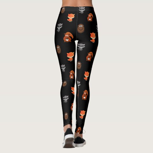 Cute Woodland Creatures Thames Women's Leggings (Achterkant)