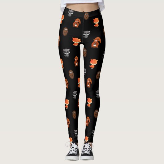 Cute Woodland Creatures Thames Women's Leggings (Voorkant)
