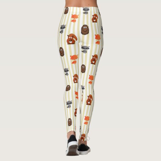 Cute Woodland Creatures Thames Women's Leggings (Achterkant)