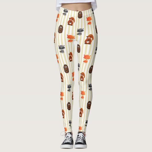 Cute Woodland Creatures Thames Women's Leggings (Voorkant)