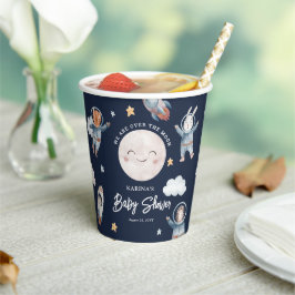 Cute Woodland Dieren Ruimte Baby Shower Papieren Bekers