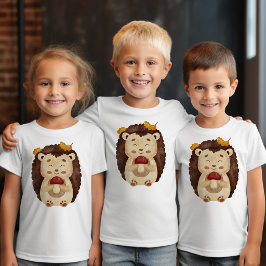 Cute Woodland Fall Egeltje Kids T-Shirt | Waterco