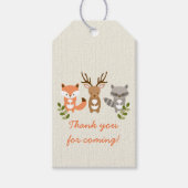 Cute Woodland Forest Animal Cadeaulabel (Voorkant)
