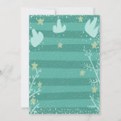 Cute Woodland, Forest Animals Baby shower Kaart (Achterkant)