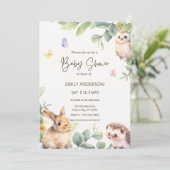 Cute Woodland Forest Animals Kaart (Staand voorkant)