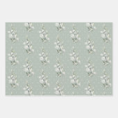 Cute Woodland Forest Animals Sage Greenery Inpakpapier Vel (Voorkant 2)