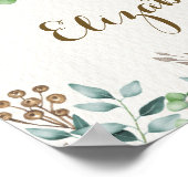 Cute Woodland Forest Birthday Baby shower Poster (Hoek)