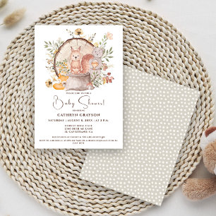 Cute Woodland Forest Dieren Vrienden Baby Shower Kaart