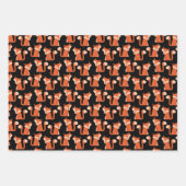 Cute Woodland Forest Fox Pattern Inpakpapier Vel (Voorkant 2)