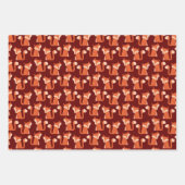 Cute Woodland Forest Fox Pattern Inpakpapier Vel (Voorkant)