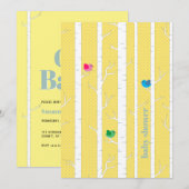 Cute Woodland Forest Gender Neutral Baby shower Kaart (Voorkant / Achterkant)