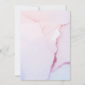 Cute Woodland Forest Rabbit Pink Sky | BABY SHOWER Kaart (Achterkant)