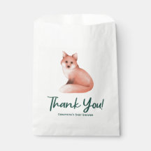 Cute Woodland Fox Baby shower Hartelijk dank