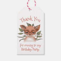 Cute Woodland Fox Birthday Party Dank je