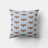 Cute Woodland Fox Name Pillow Kussen (Achterkant)