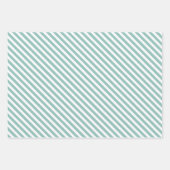 Cute Woodland Fox Pattern - Aqua Green Kerstmis Inpakpapier Vel (Voorkant 3)